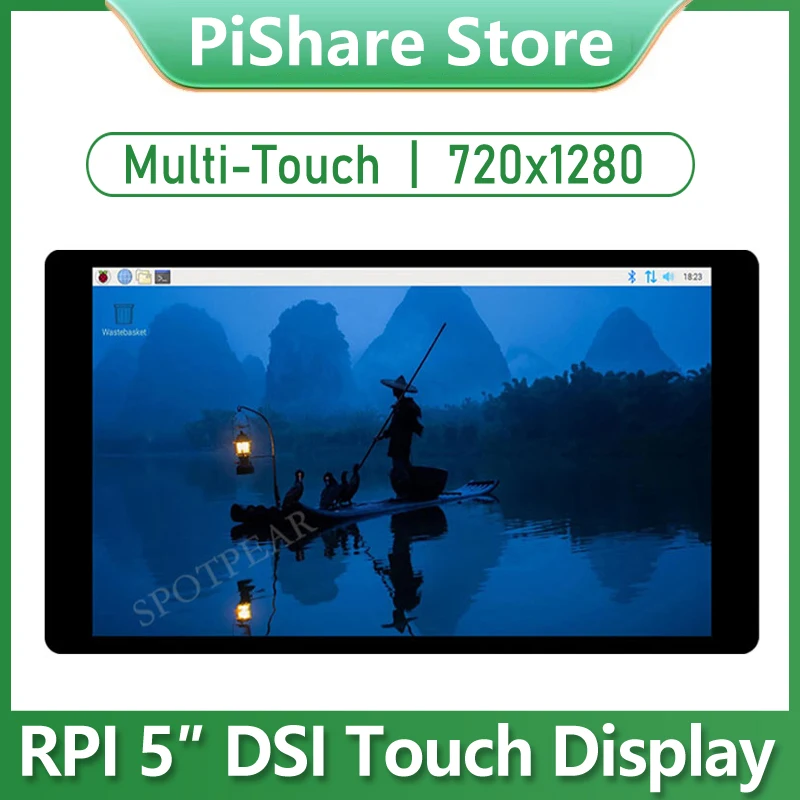 

Raspberry Pi 5 inch 720x1280 DSI MIPI Display LCD (D) Capacitive TouchScreen