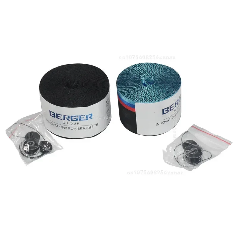 حزام مقعد السيارة العالمي DIY حزام اللفة سيارة عالية القوة البوليستر مقعد أحزمة الأمان متعدد الألوان حزام الأمان اكسسوارات السيارات 1Set #4
