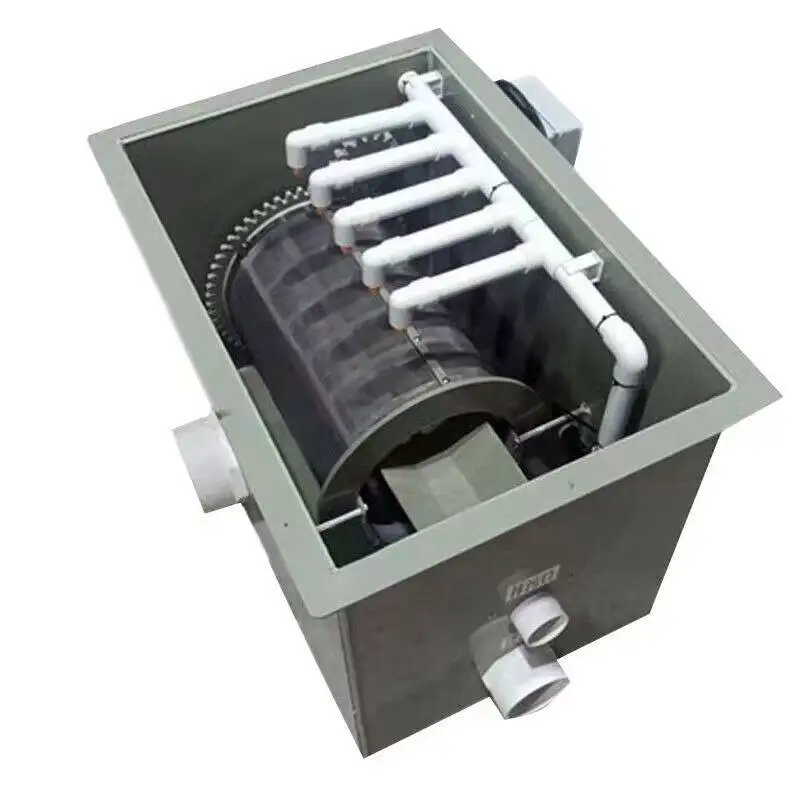 Rotary Drum Micro Filter Fish Pond Filter Equipment Small Filter Aquaculture Koi Automatic Backwash Large Box