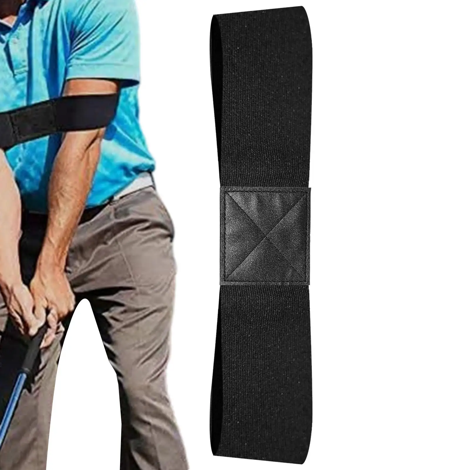 Golf Swing Training Aid Portable Auxiliary Tools Golf Training Aids Band for Adults Ball Player Beginner Exercise Arm Practice
