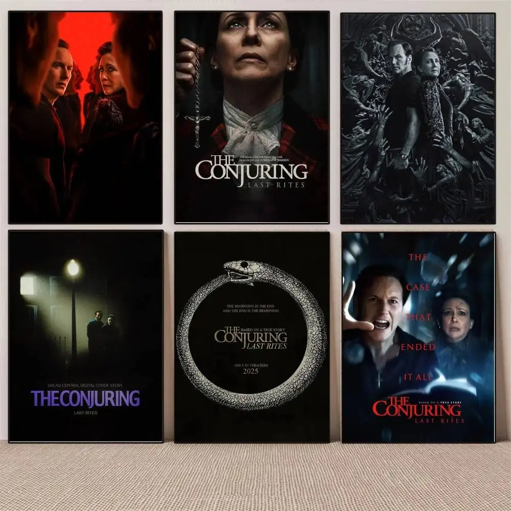 1 قطعة 2025 The Conjuring آخر رسومات الفيلم المشارك ذاتية اللصق الفن ورق مقاوم للماء ملصق مقهى بار غرفة جدار ديكور