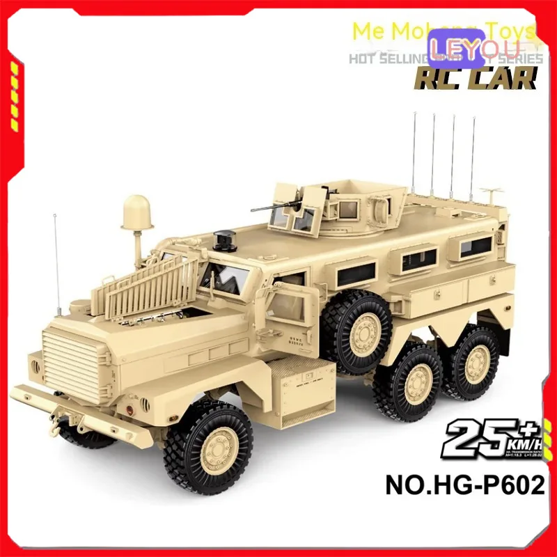 

Hengguan P602 American Lion Anti Mine Anti Ambush Vehicle Model Remote Control Electric Toy Simulation Engine Smoke 1:12