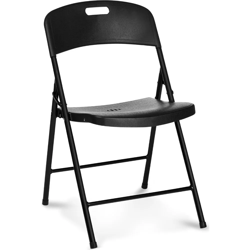 

Folding Chair, Plastic Commercial Stackable Foldable Chairs Events Office Wedding Party Picnic Kitchen Dining, 350lb Capacity