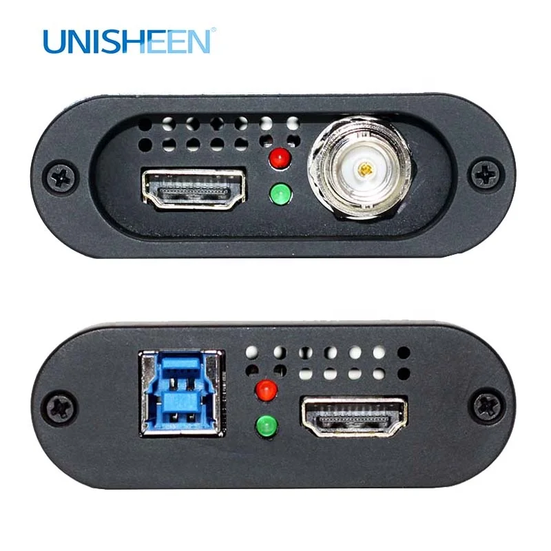 Unisheen UC3300H Game Streaming Live Broadcast 1080P OBS VMix Wirecast USB3.0 60FPS Dual SDI HDMI VIDEO CAPTURE Box Card Grabber