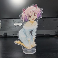 Japan Anime Puella Magi Madoka Magica Figures Kaname Madoka Miki Sayaka Acrylic Stands Tomoe Mami Character Model Toy Fans Gift