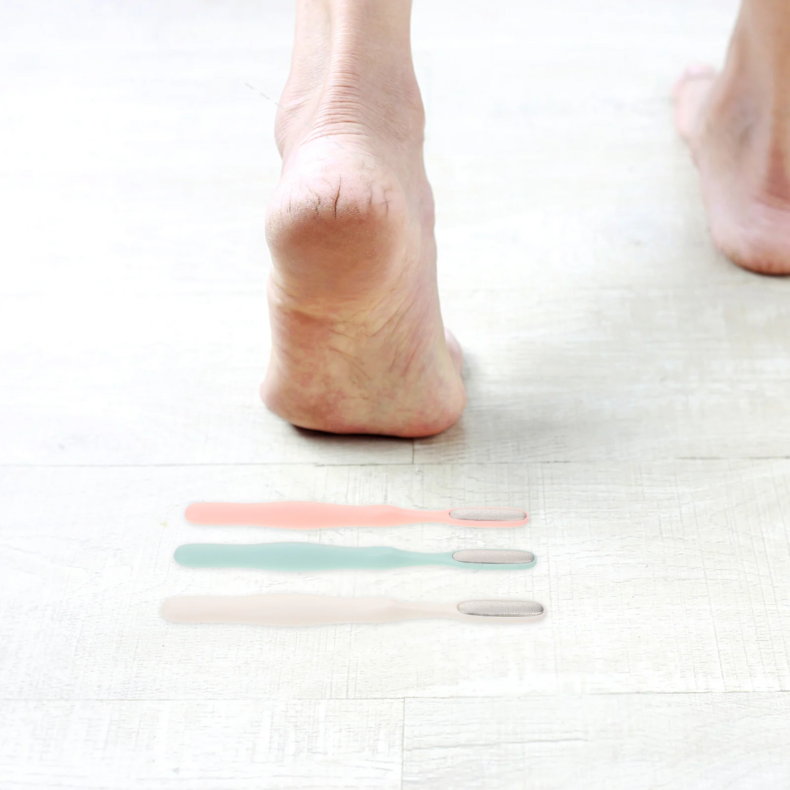 

Набор из 3 металлических пилок для ног, для педикюра, удаления огрубевшей кожи, мозолей, ручной инструмент для удаления омертвевшей кожи, широкий пемза для ног