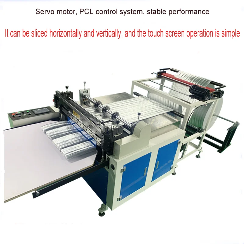 factory direct sale automatic roll fabric leather pvc nonwoven film paper to sheet cutting machine