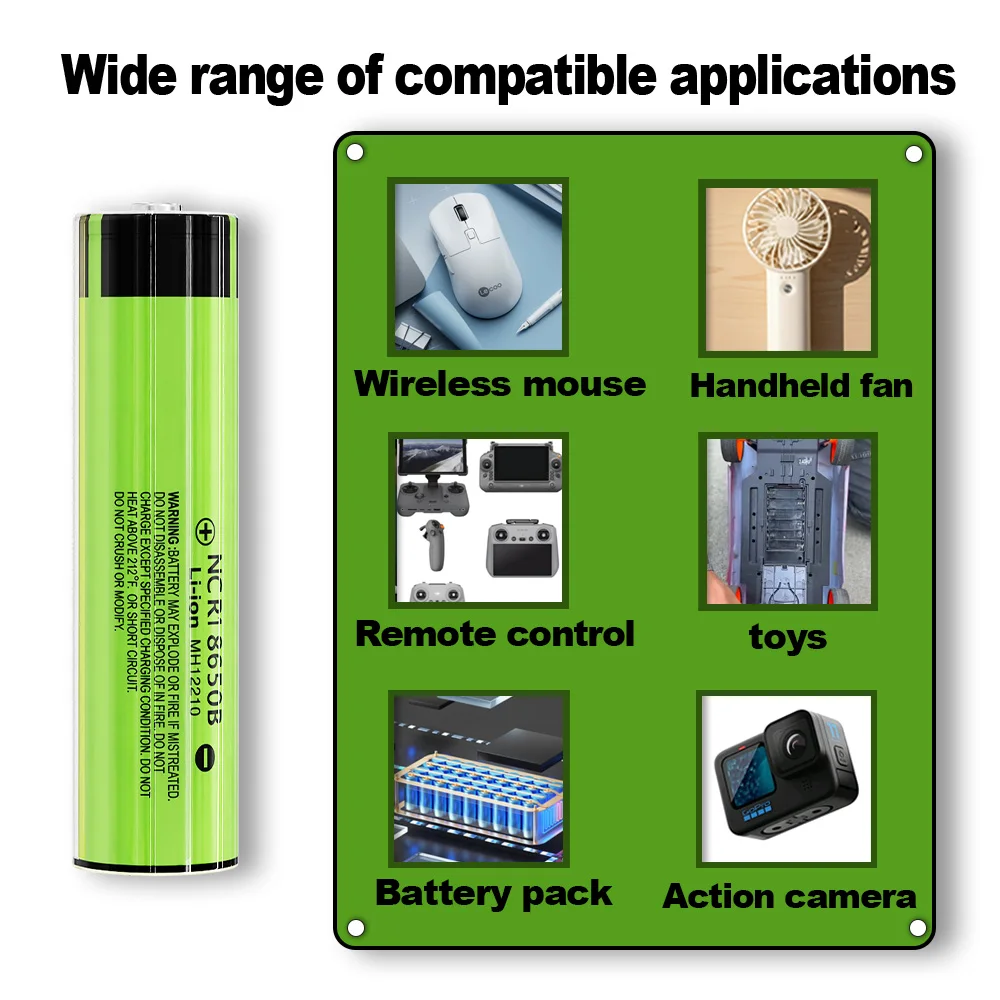 LiitoKala 18650 3400mAh battery 3.7V Li-ion Rechargebale battery PCB Protected NCR18650B 18650 3400