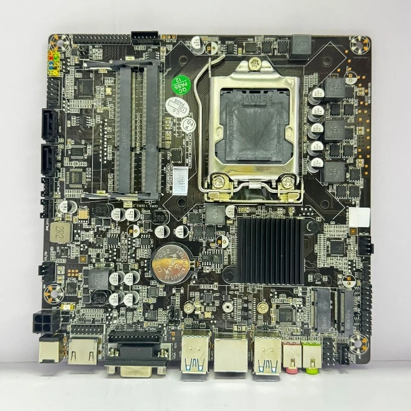 H110 All-in-one Industrial Motherboard, LGA1151 Mini Mainboard DDR3 Memory Compatible with 6/7/8/9 Gen Desktop CPU