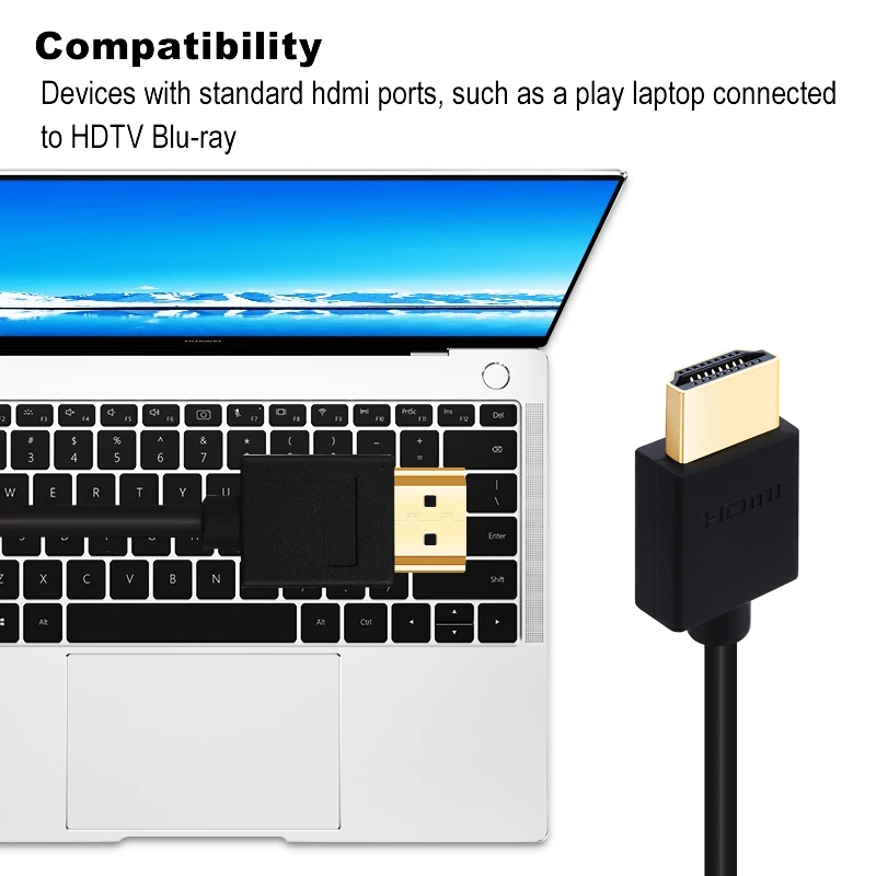 Kabel HDMI kabel HDMI o dużej szybkości transmisji męski-męski 2.0 1080P 3D dla Apple TV komputera xbox 1m 1.5m 2m 3m 5m 7.5m 10m HDMI