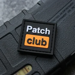 PVC Patch Club Hook and Loop Mini Patches Functional Package Morale Badge Backpack Tactical Stickers Accessories for Handbags