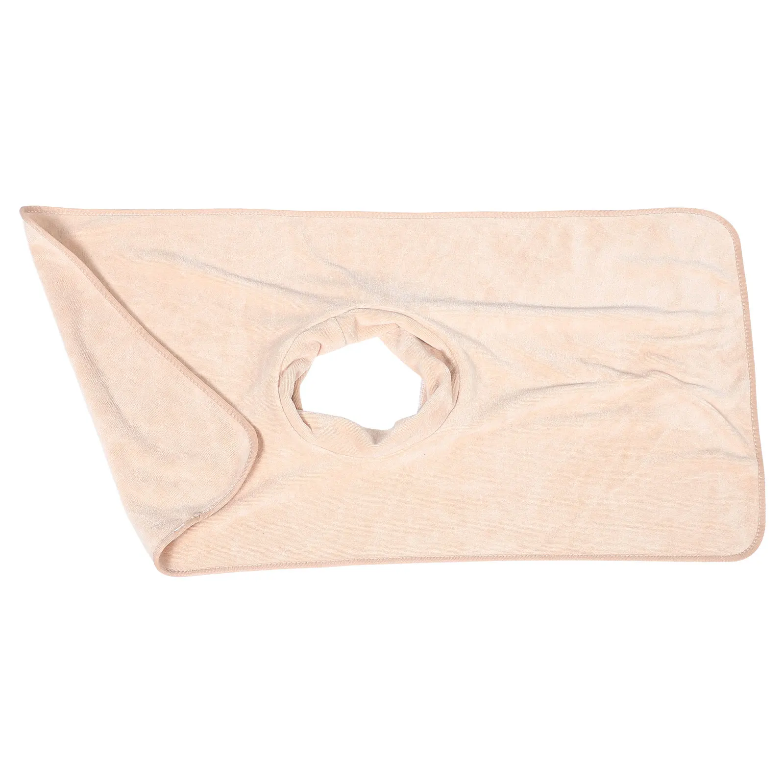 

Beauty Salon Massage Bed Cover Khaki Reusable Facial Pad Face Hole Towel Thickened Cushion Massage Table Sheet Spa Supplies