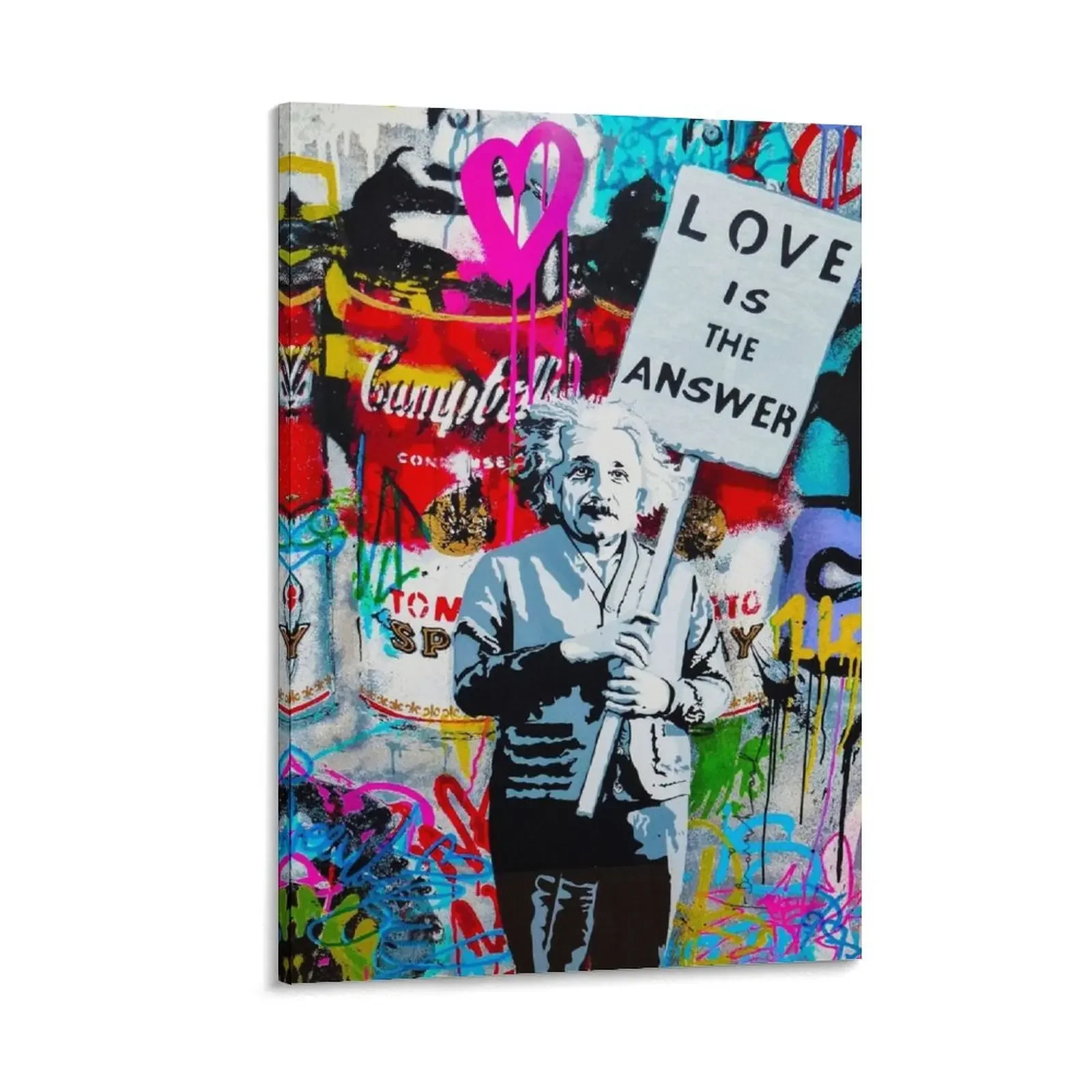 

Banksy Love Is The Answer Canvas Painting Decorative prints wall painting Paintings for bedroom decor poster