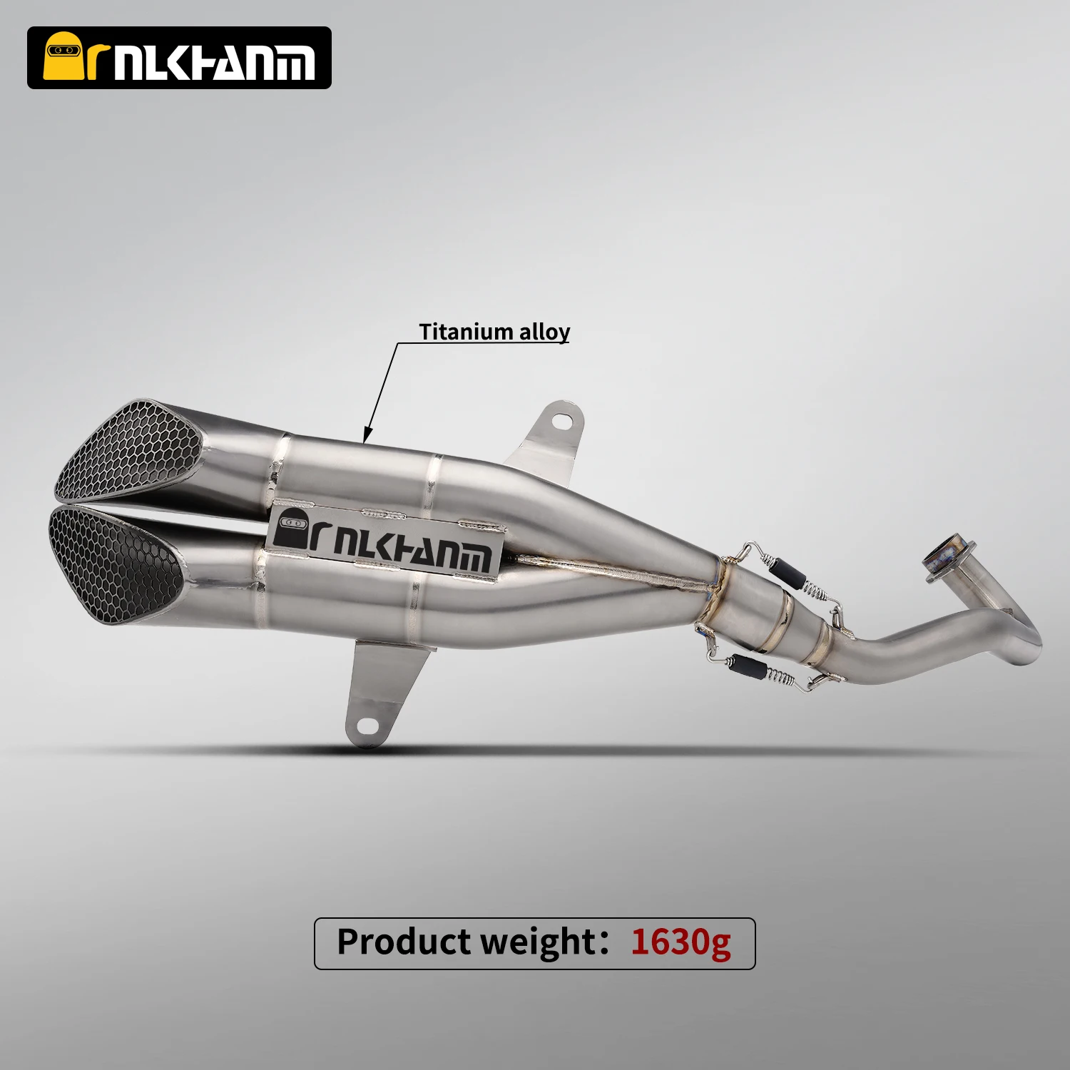 ZONTES 368D выхлопная система мотоцикла Ti. Модификация полного сечения из сплава с глушителем NlkHanm Gemini Escape для 368D-2025