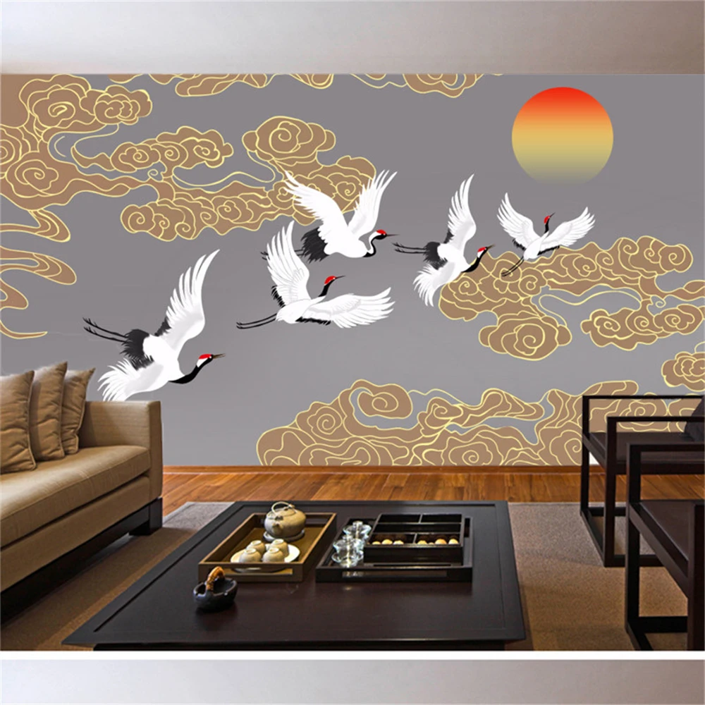 Custom forest deer lines wallpaper living room bedroom decoration Background Wall Painting Western Restaurant Bar 3D Mural Decor