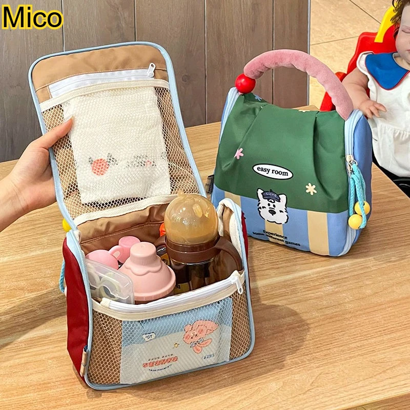 Large Capacity Diaper Bag Tote Lightweight Baby Mom Bag Maternity Travel Organizer for Bottles Baby Essentials Storage