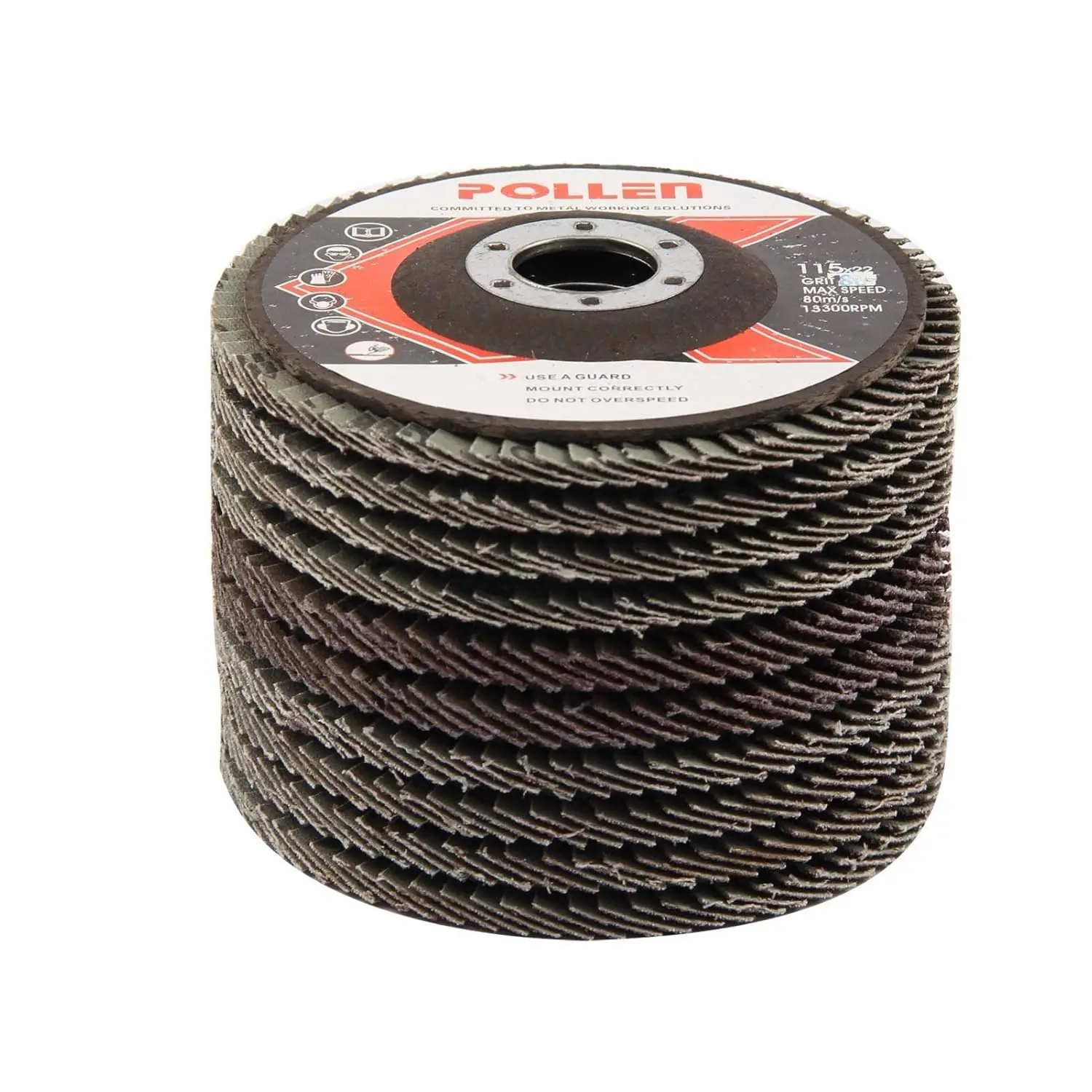 10PC FLAP DISCS 115mm 4.5