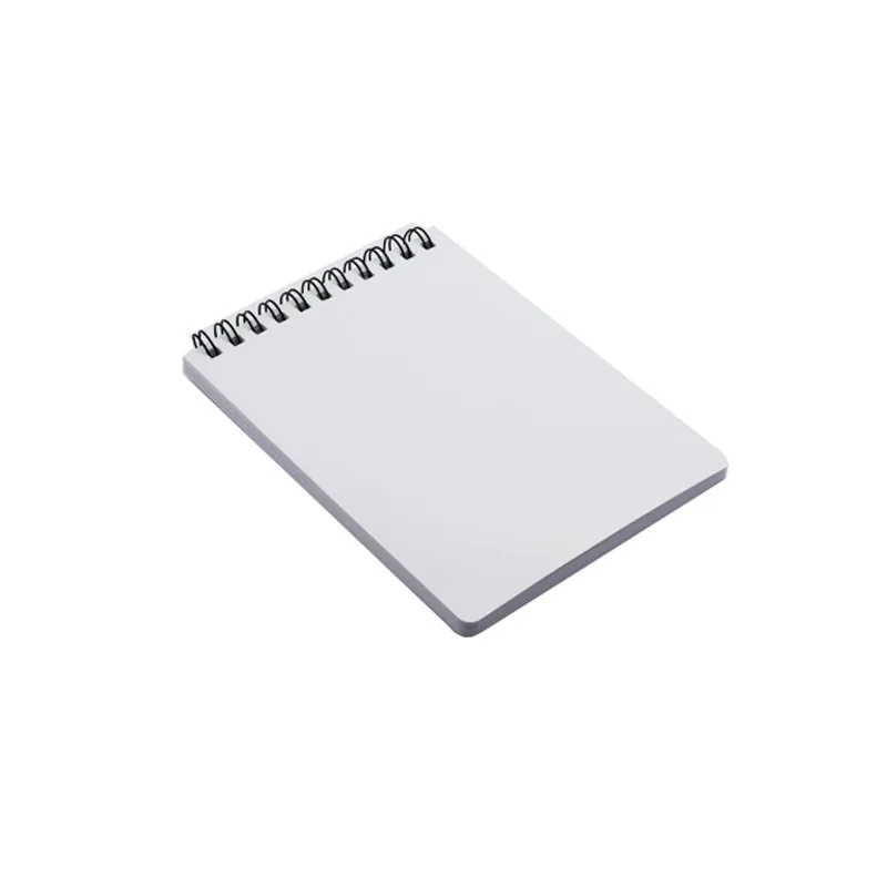 5pcs Sublimation DIY White Double Sided Blank PET A6 Vertical Model Notebook