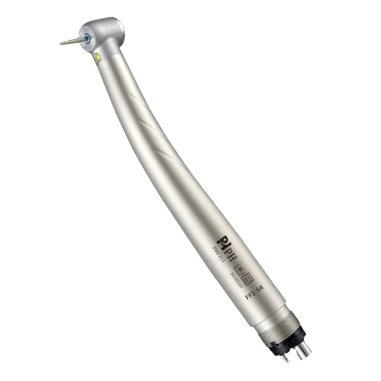 

dent al High-Speed Handpiece with LED Clean Head Low Noise and Zero Suction Turbine Power Source Made of Steel