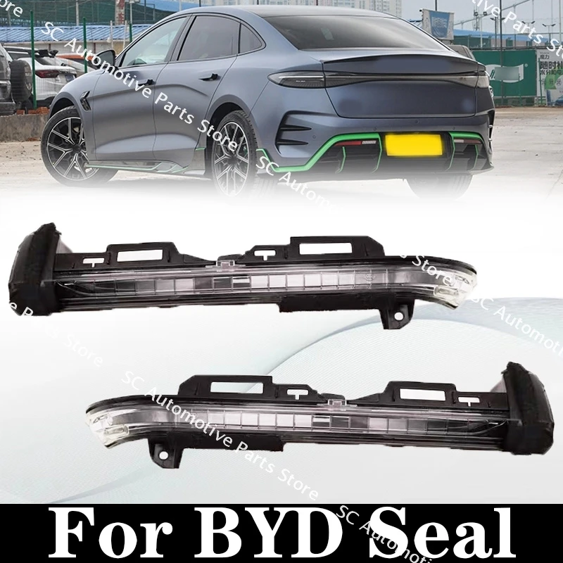 

SC For BYD Seal Auto Car Accessories Exterior Rearview Side Mirror Glass LED Turn Signal Strip Flash Lamp Light Left Right