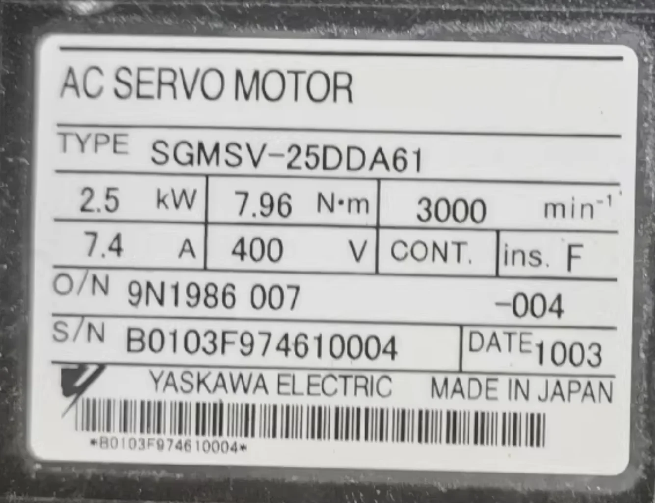 

SGMSV-25DDA61 Совершенно новый серводвигатель, быстрая доставка, в наличии, SGMSV 25DDA61