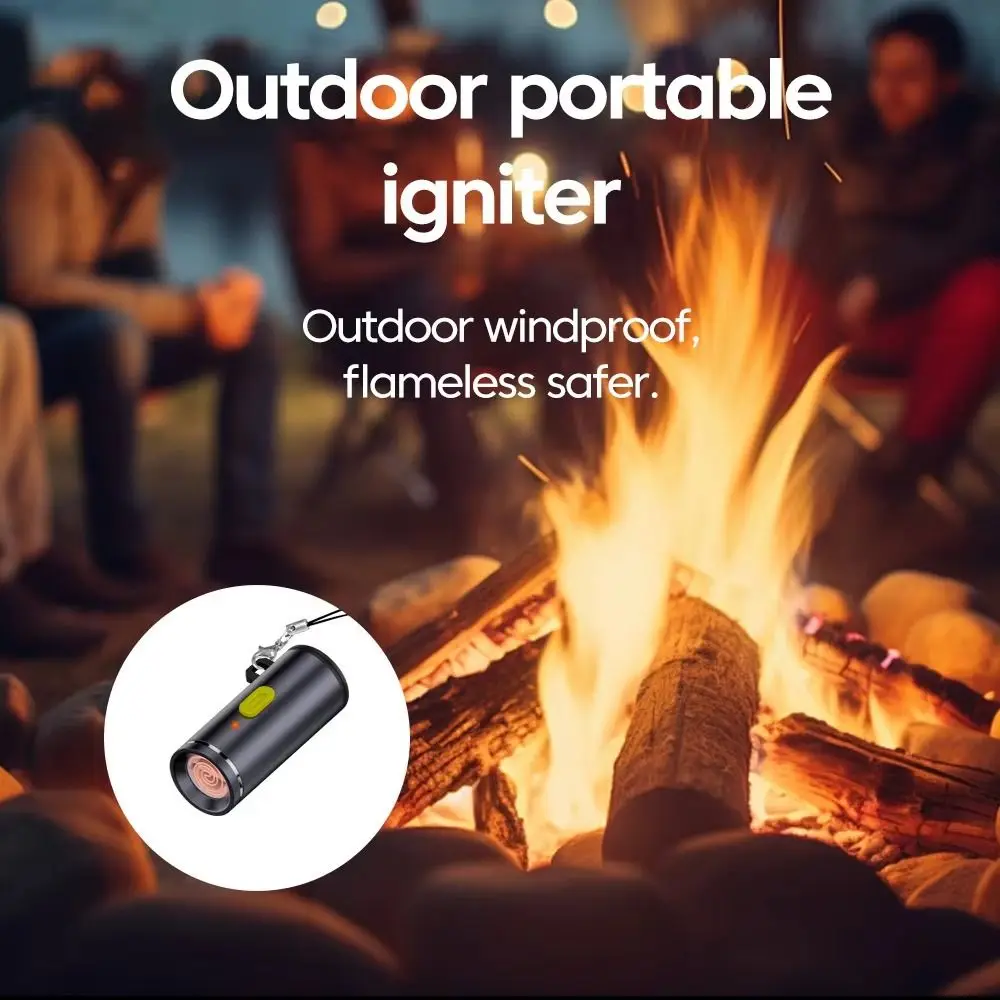 Universal Mini Cigarette Lighter Press Type Auto Shut-Off USB-C Lighter No Battery Non-Gas Safety Cigarette Lighter Air Travel view 3
