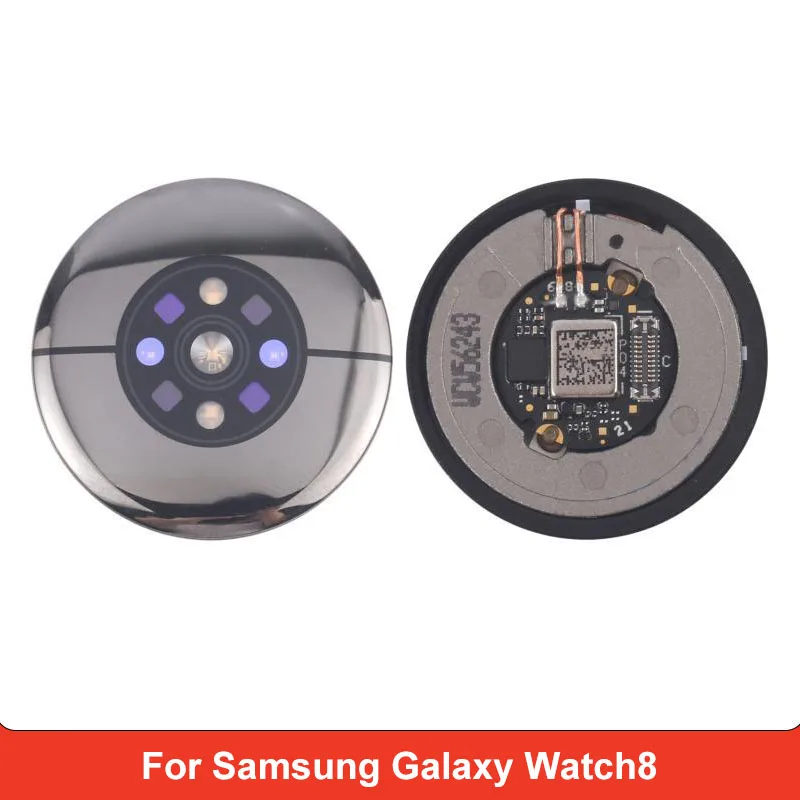 Glass Back Cover With Heart Rate For Samsung Galaxy Watch8 44mm SM-L320 SM-L3250 SM-L330 SM-L3350 Repair Spare Part for Watch 8