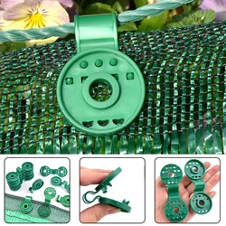 10/20/50Pcs Green Shade Cloth Clip Sun Shade Net Clip Garden Greenhouse Fabric Fix Clamps Accessories Grommet Fence Netting Hook