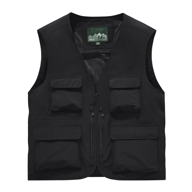 Nieuwe Zomer Casual Sportvest Jack Heren Multi-Pocket Mouwloze Jas Outdoor Fotograaf Visjack Vest Reiskleding