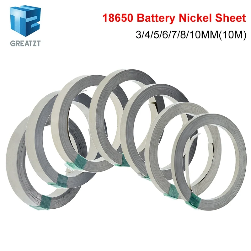 Nickel Strip 10m 18650 Li-ion Battery Nickel Sheet Plate Nickel Plated Steel Belt Connector Spot Welding Machine Battery Welder