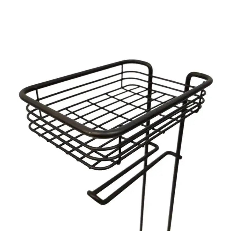 

R9UF Железный держатель для бумаги в ванной комнате, стоячая вешалка для салфеток для современных стилей дома