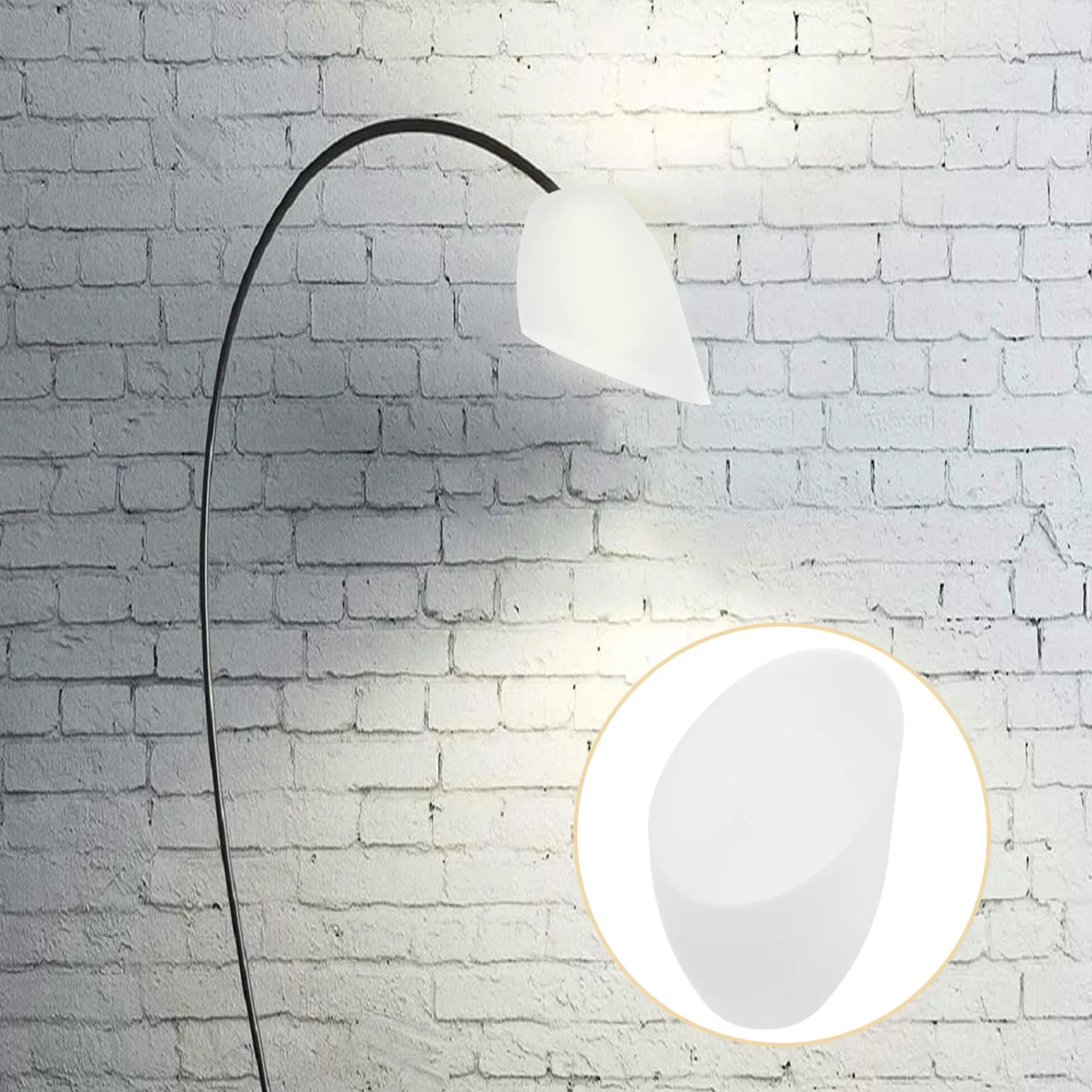 

5Pcs Horseshoe Design Lamp Shade Replacement Lampshade for Living Room Bedroom Study Office Simple Plastic Light Shade