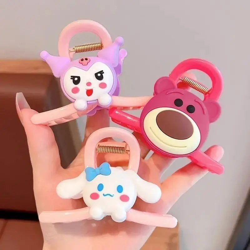 Sanrio Lotso Kuromi My melody Cinnamoroll periferiche anime cute kawaii hair shark clip cartoon girl heart accessori per capelli regalo