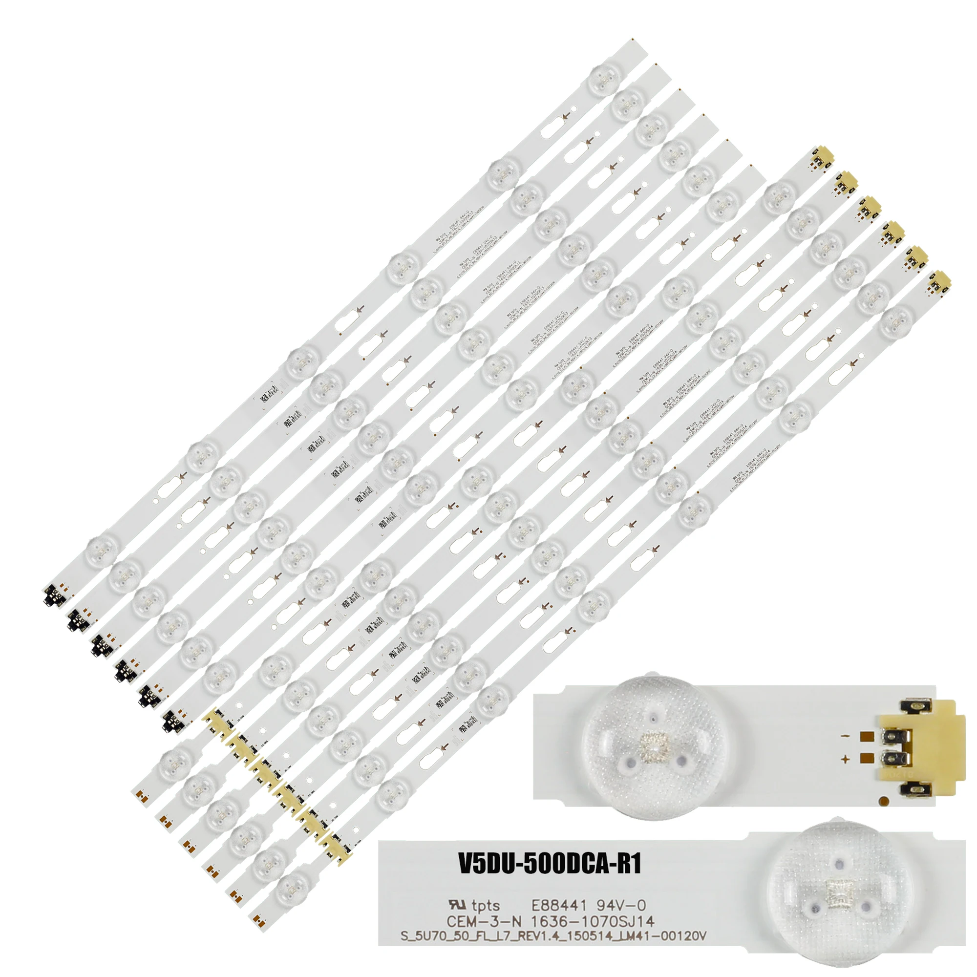 LED Strip for UA50JU7000 UE50JU6400 UN50MU6070 UE50JU6400k UN50JU7100FXZA V5DU-500DCA-R1 500DCB BN96-34795A 34796A