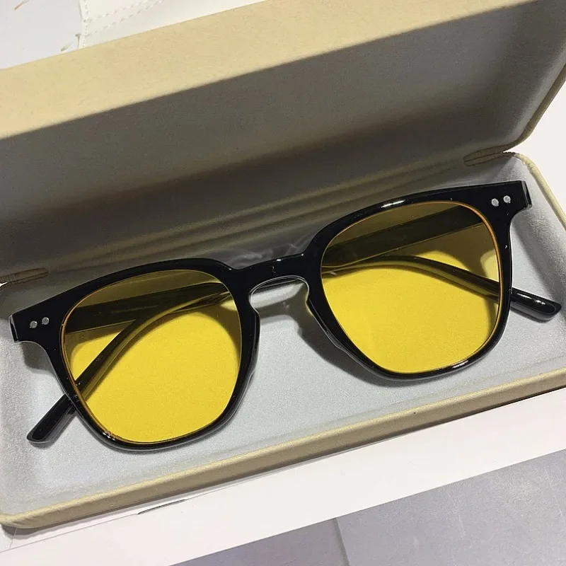 Women UV Resistant Sun Glasses Ultra Light Round Frame Resin Sunglasses Vintage Sunglasses for Men Sun Protection Eyewear gg image 5