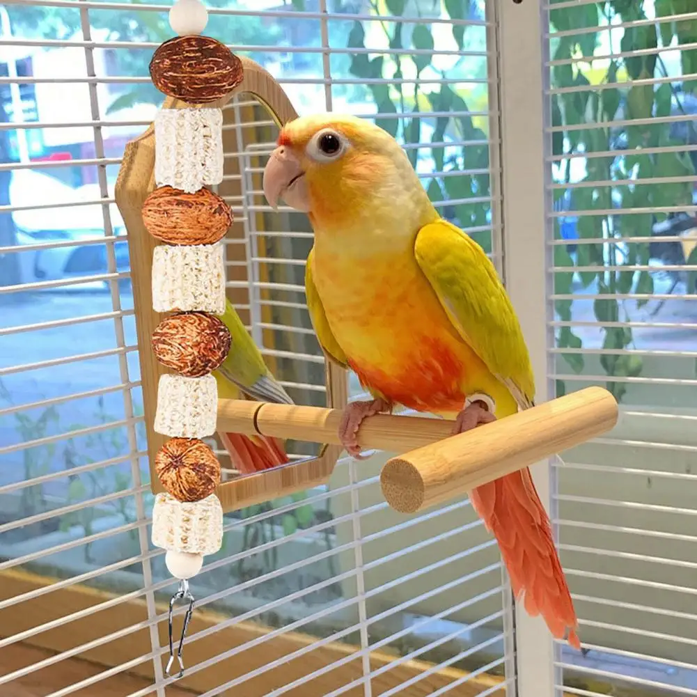 Bird Toys Develop Good Habits Relieve Anxiety Boredom Hanging Foraging Chew Toy Non-Slip Wear-Resistant Parrot Cage Toy For Pets