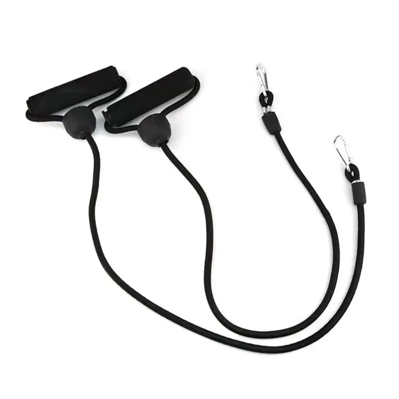 R6FE 2PCS التمرينات والتمرين الفرقة السائر فرقة مقاومة السهول عالية مرنة السحب الحبال التمرين يدوية الحبل الحبل