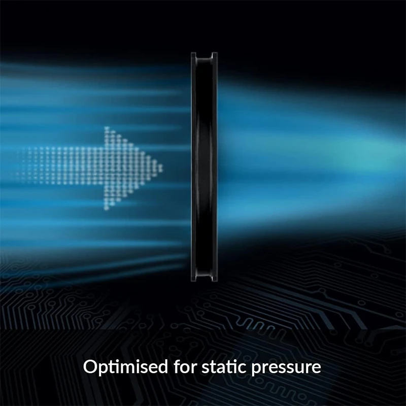 مروحة ARCTIC P14 Slim PWM PST باللون الأسود مقاس 140 مم، مع تقنية مشاركة PWM (PST)، تحسين الضغط، رفيعة جدًا، 150–1800 دورة في الدقيقة