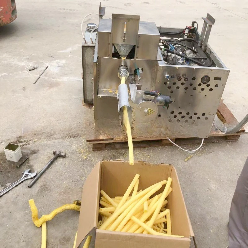 Multifunctional corn and rice puffing machine, Jiang rice stick automatic cutting puffing machine, miscellaneous grain twist