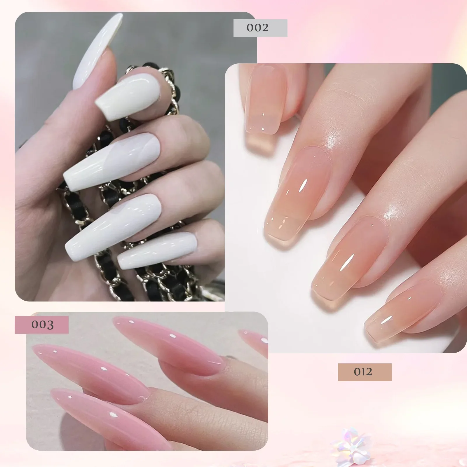 12pcs/Set UV Gel Kit All Manicure Gel Nail Extension Pen Brush Slip Builder 15ml Clear Acrylic Gel Polish Nail Colors Push Set