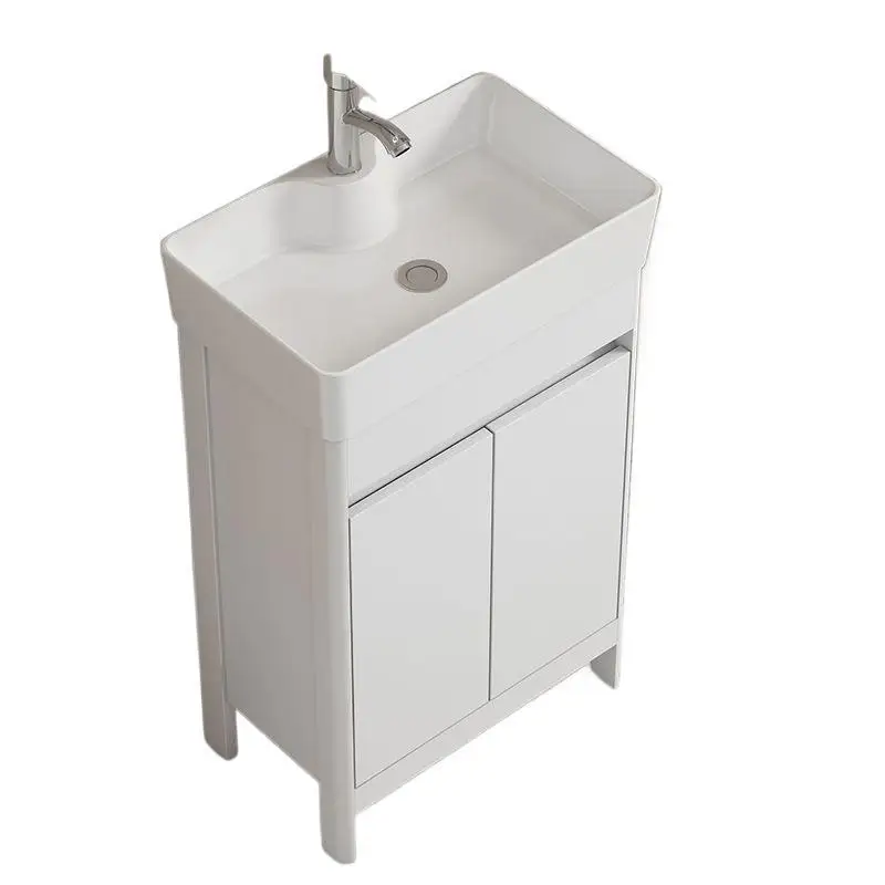 

aluminum bathroom cabinet floor-to-ceiling ceramic integrated basin balcony combination