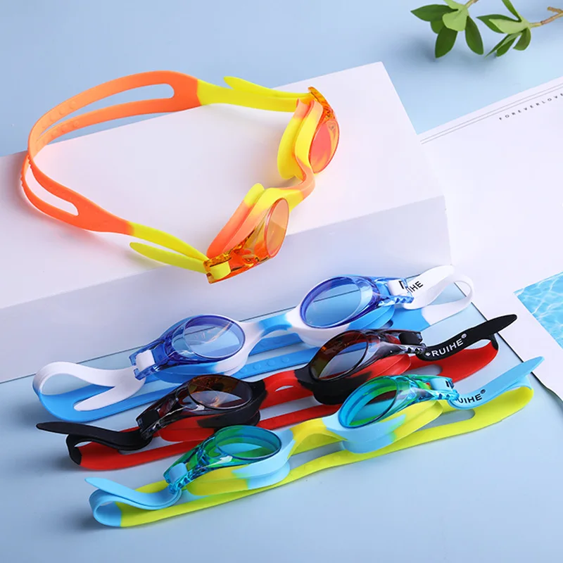 Swimming Goggles Children's Swimming Glasses Factory Direct Sales Waterproof Anti-fog Children's Silicone Glasses Goggles