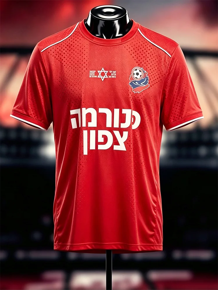 Sommer-Fußballtrikots für Herren, Radsport-Shirts, Hapoel Beer Sheva Heim- und Auswärtstrikots, Schnelltrocknende Trikots, Team-Uniform, Familien-Set – Detail 12
