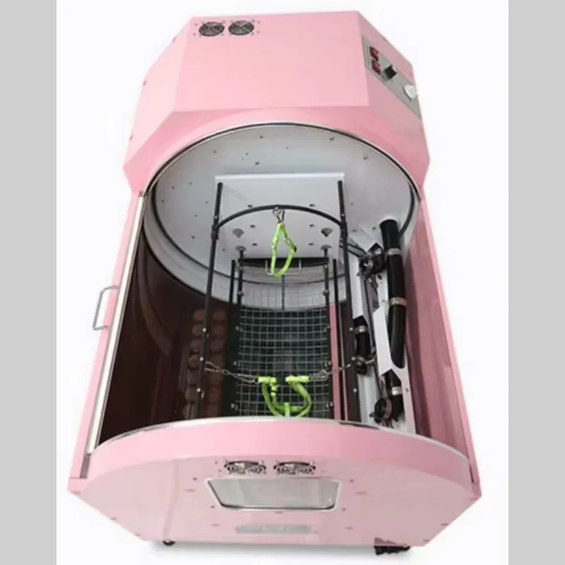 Full-Automatic Stainless Steel and Iron Pet Grooming Hair Dryer Small Animal Dog Blower with Battery Power Source