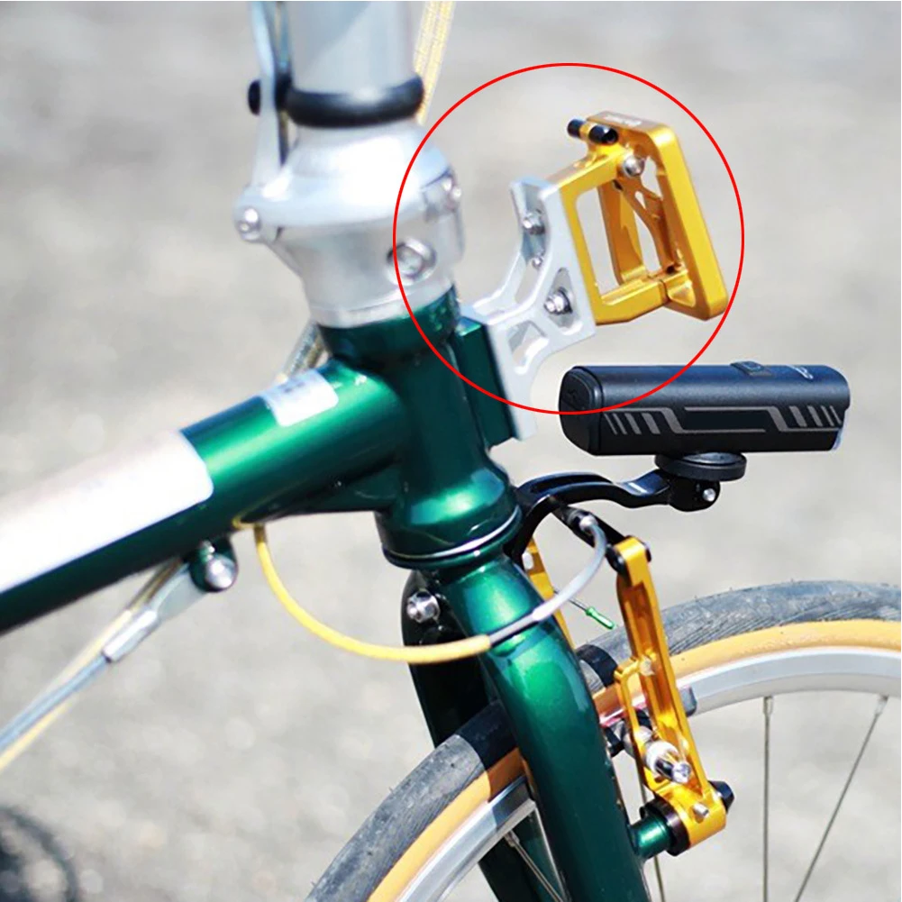 Conversor de luz de nariz de porco elevado para dahon dobrável suporte de bolsa de bicicleta liga de alumínio adaptador ultraleve rack de bolsa