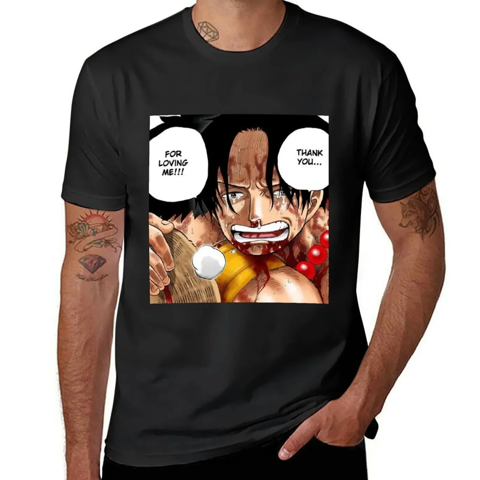 Portgas D ace T-Shirt sweat shirts graphic anime shirts men