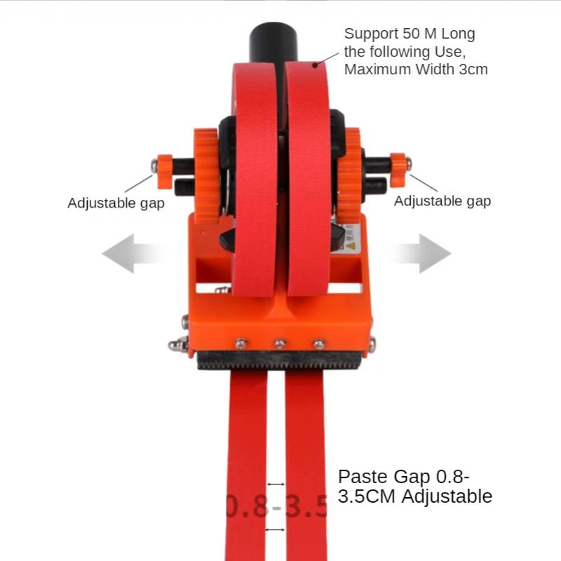 Masking Tape Dispenser Textured Paper Pasting Machine Spray Paint Sticker Floor Beautification Gap Tile Caulking Mark Scraper