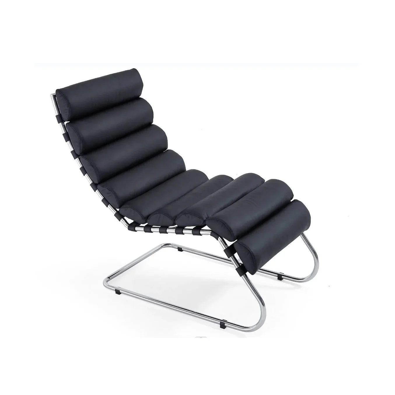 #Modern Style Metal Frame Leather Sofa Leisure Chair Recliner