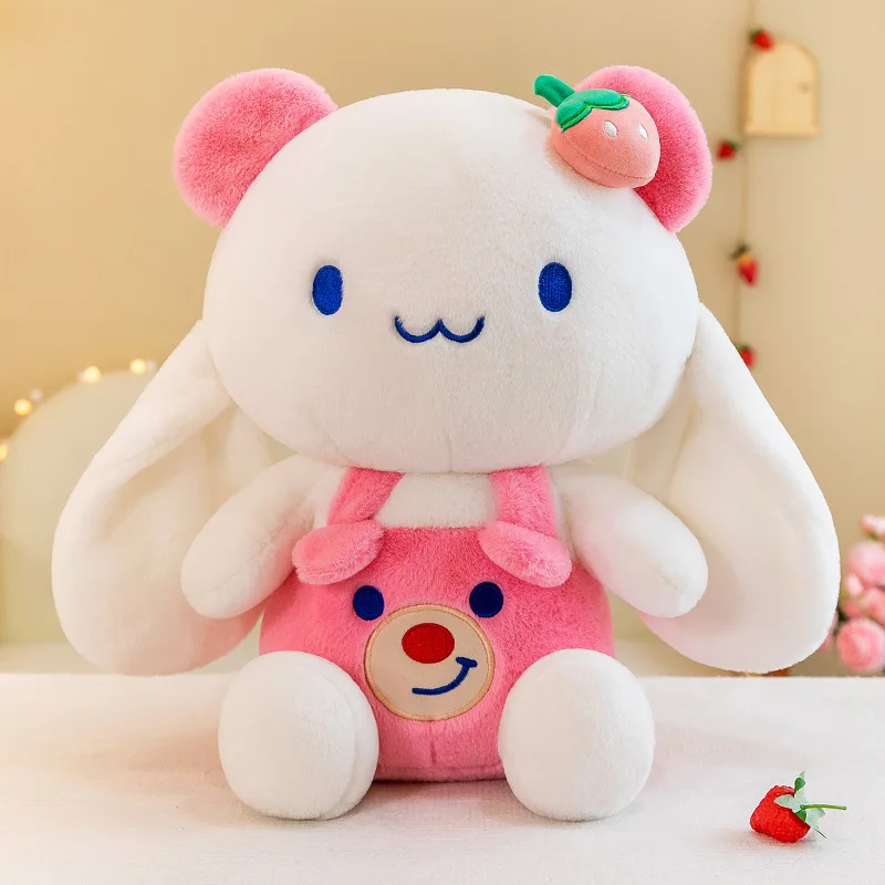 35-65cm sanrio cinnamoroll brinquedos de pelúcia travesseiro kawaii morango cinnamoroll boneca de pelúcia dos desenhos animados anime elf boneca de pelúcia presente das meninas