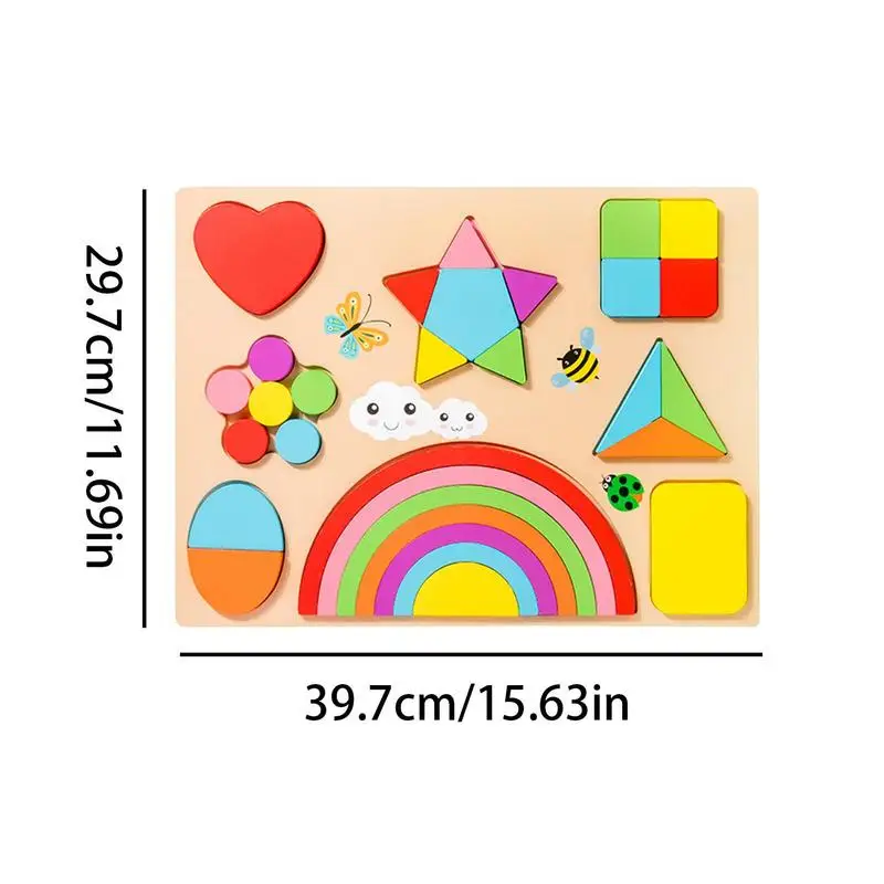 Shape Sorter Montessori Shape Puzzle Toy Montessori Learning STEM Toys For Fine Motor Skills Development Fun Puzzles For Girls